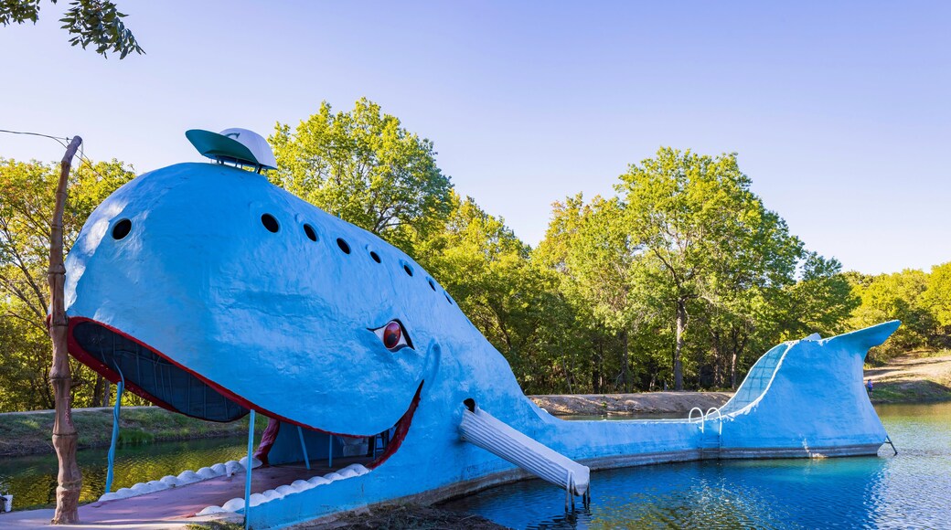 Sunny view of the Blue Whale of Catoosa