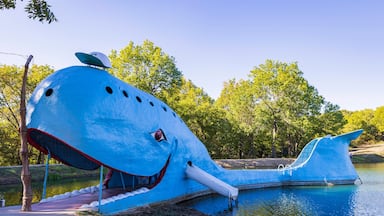 Sunny view of the Blue Whale of Catoosa