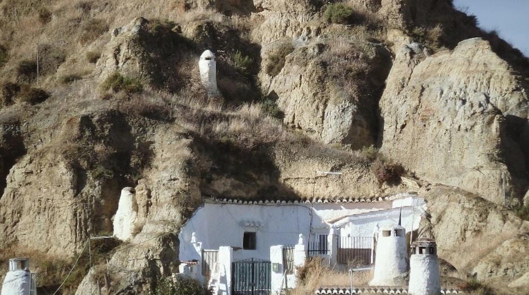 Typical "Casas Cueva" in Guadix. Houses carved in tuff rocks