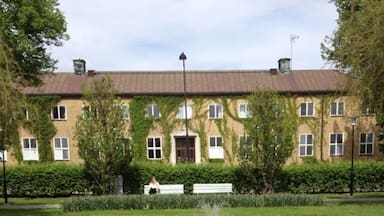 Outside Katrineholm railway station.