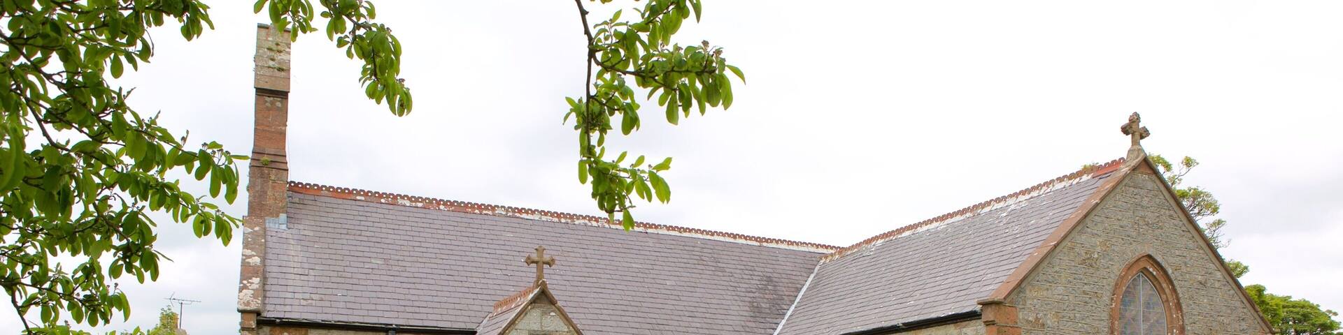 Pentraeth which includes a church or cathedral and a cemetery
