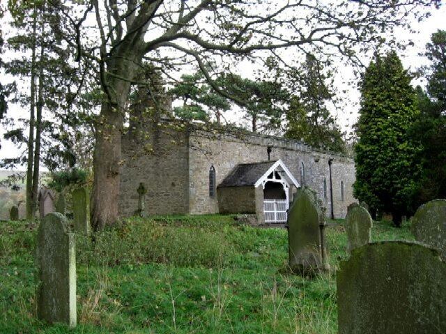 Redmire Church And Porch Seen from the graveyard.