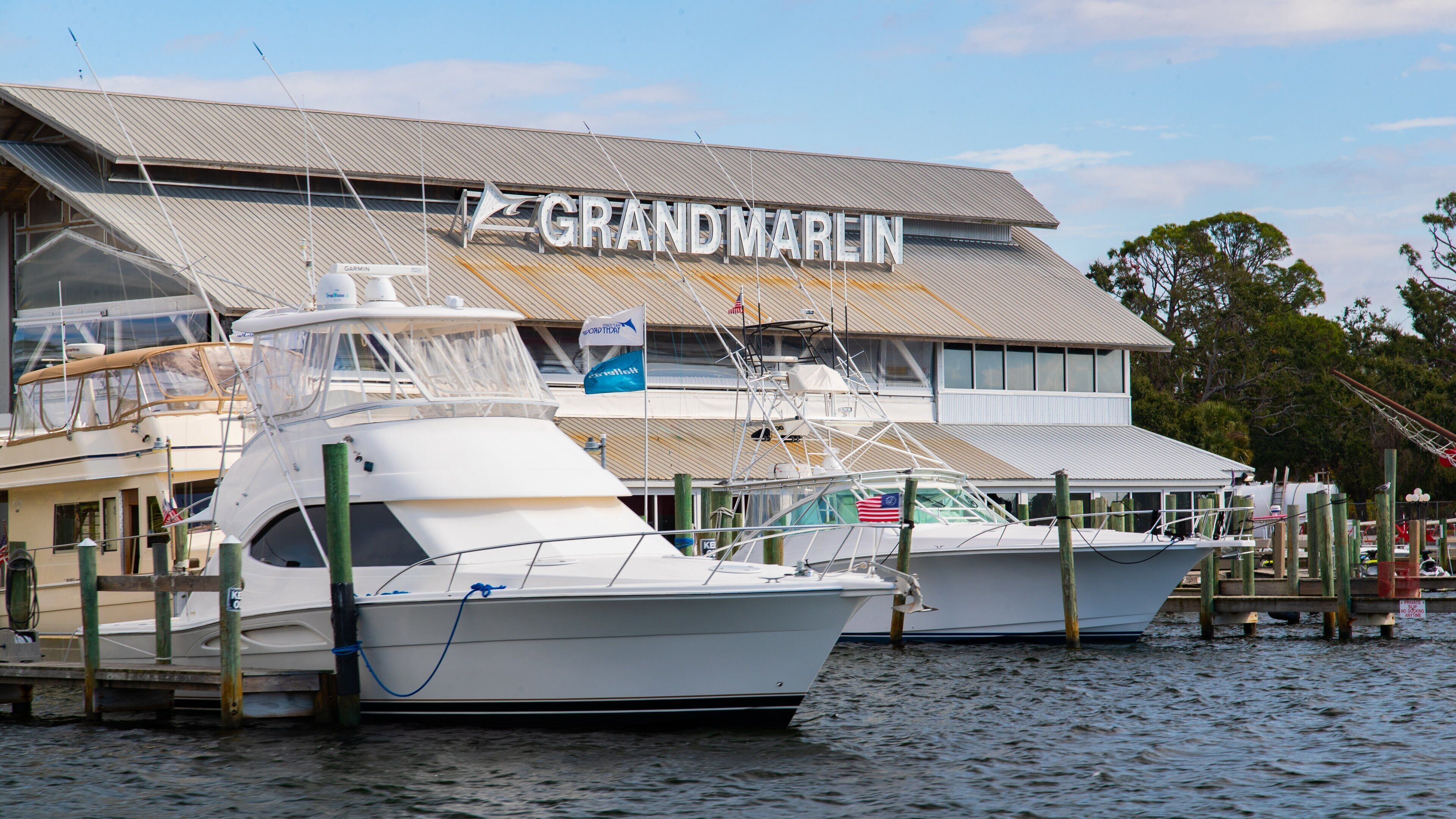 Panama City featuring signage and a bay or harbor