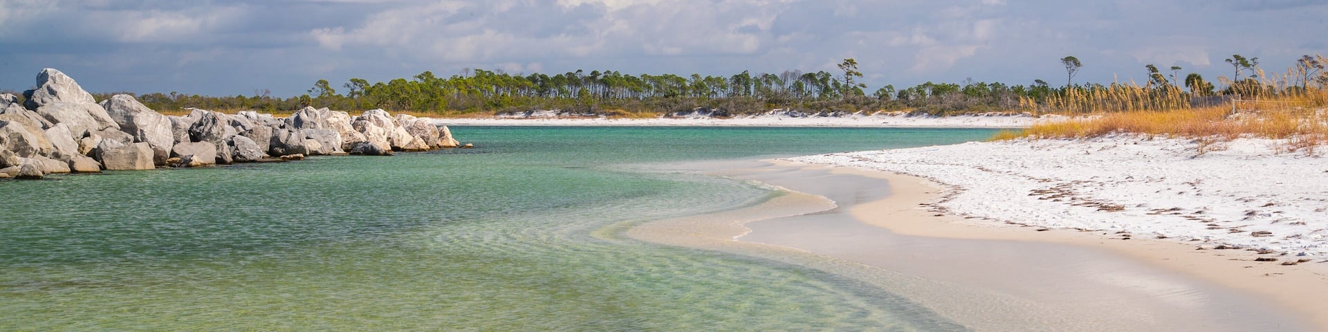 Panama City which includes a sandy beach and general coastal views