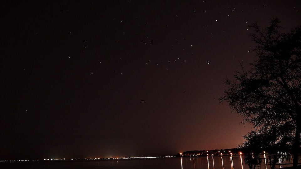 Starry Night over Pensacola Bay.