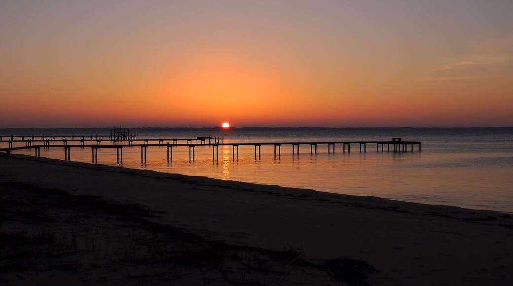 Sunrise over Pensacola Bay, Florida #beachbound