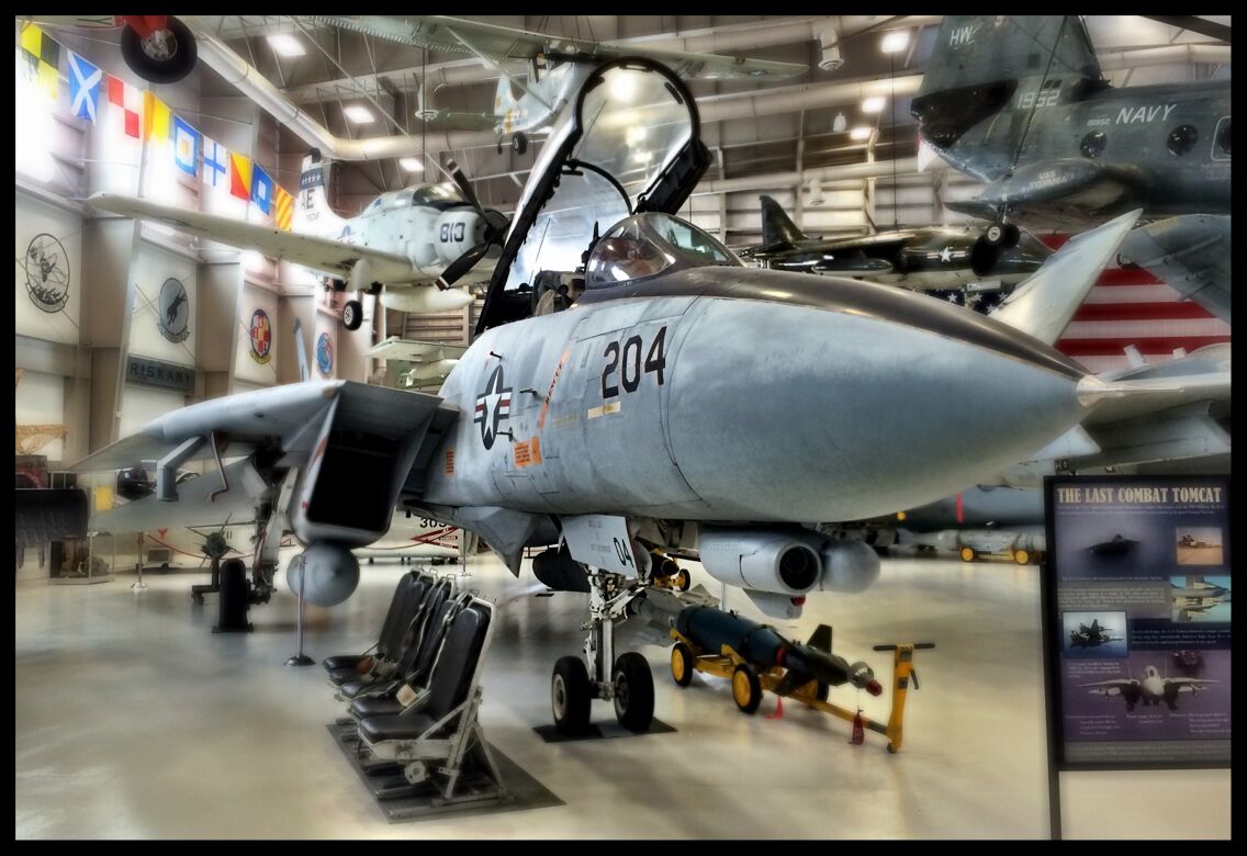 Làst combat F-14.  Naval Aviation Museum Pensacola, FL