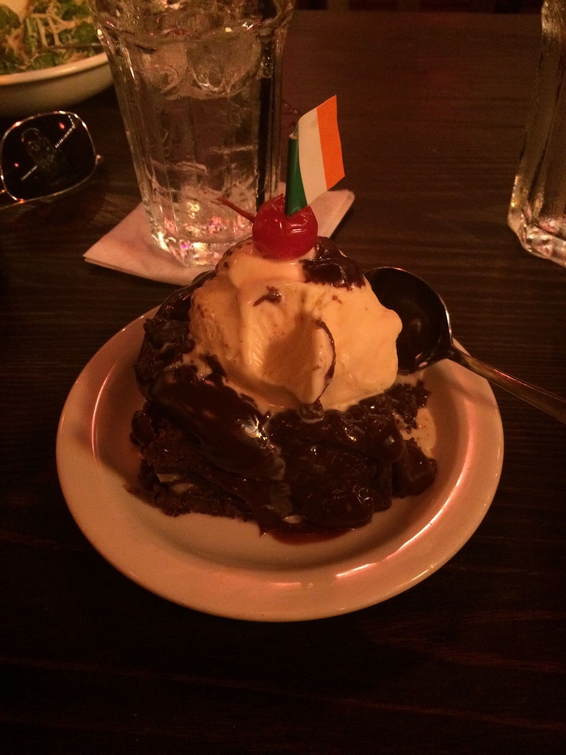 Fudge brownie a la mode. Yummy. Foodie. 