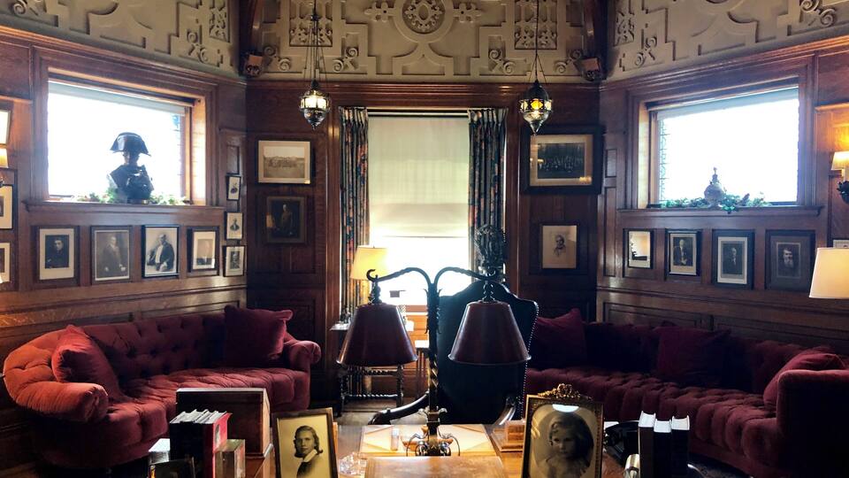 This is John Oliver’s office left as it was when he died. The house and all its contents were given to a foundation in Elkhart by a daughter of the original owner who had lived in the house most of her life. The decision was made to keep all the contents with the house so a tour is really like a step back in time.