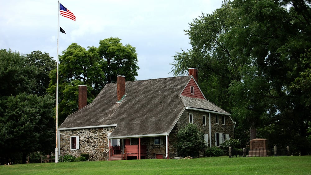 The Hasbrouck House in Newburgh, NY was used by George Washington as headquarters during the Revolutionary War. It is now a museum and a state historic site.; Shutterstock ID 82497697