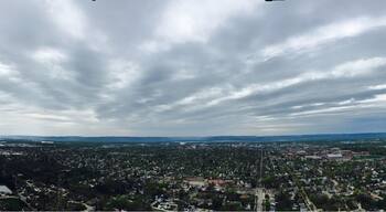 La Crosse, WI from ~590 ft up.