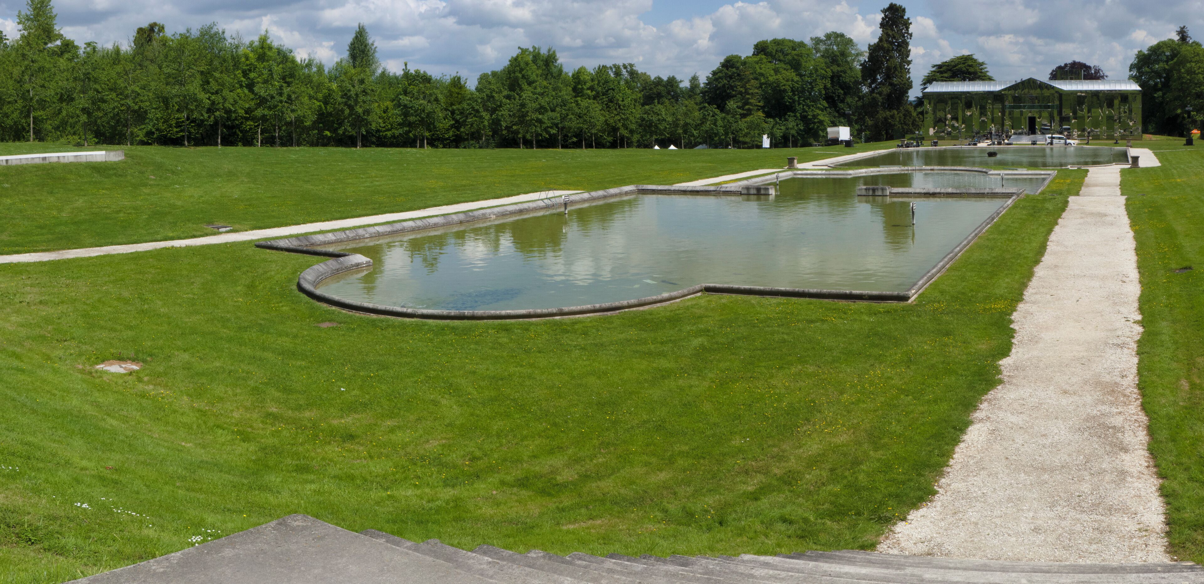Panorama du parc du château de Rentilly