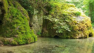 Becken unterhalb der Gütersteiner Wasserfälle