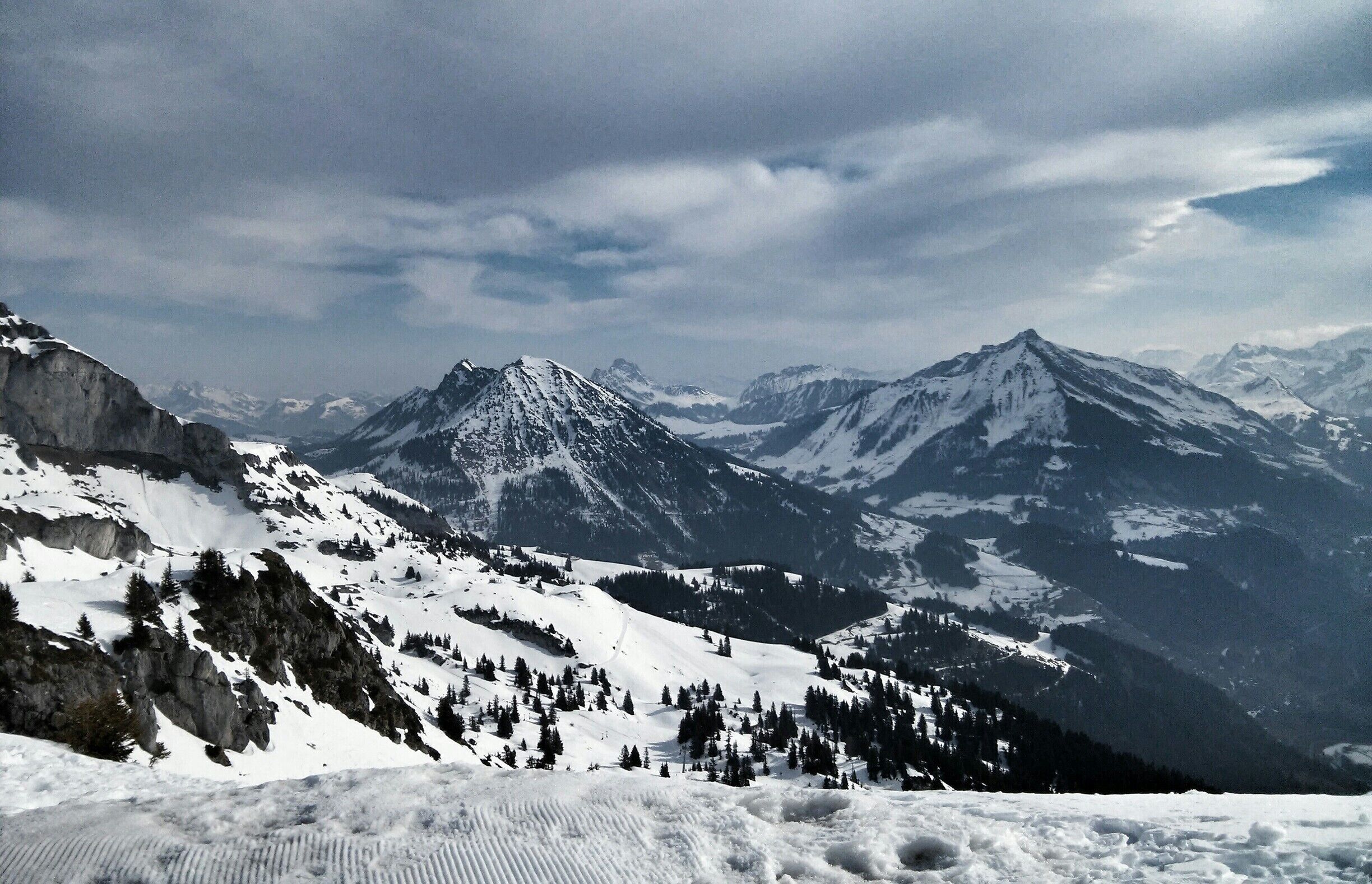 View from La Berneuse mountain,2048 mt high. 