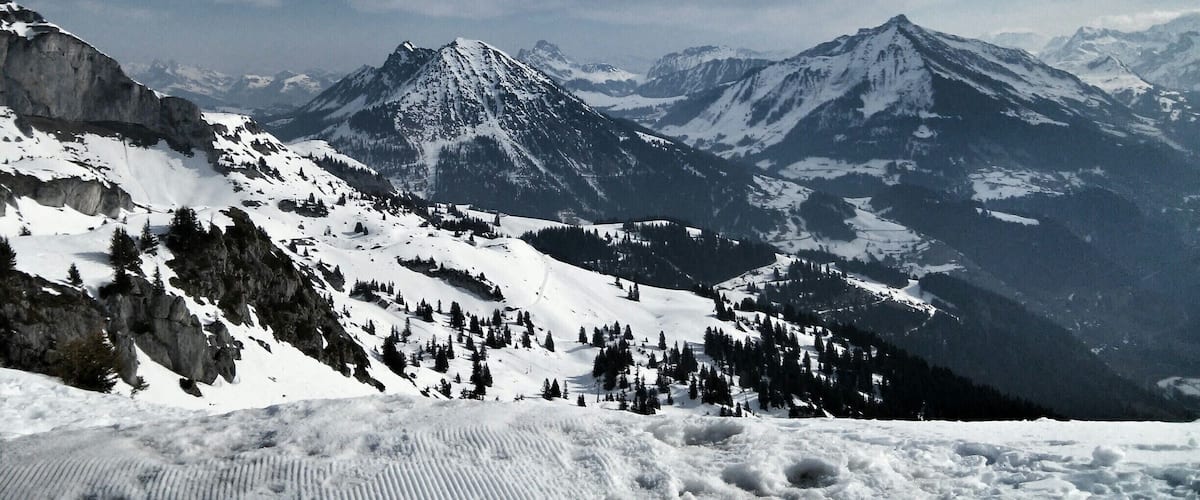 View from La Berneuse mountain,2048 mt high.
