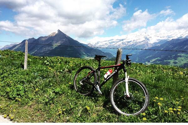 Biked 14 miles in the Alps two hours after getting off my flight! What is jet lag?! ;)
#leysin #switzerland #europe #wanderlust #thealps