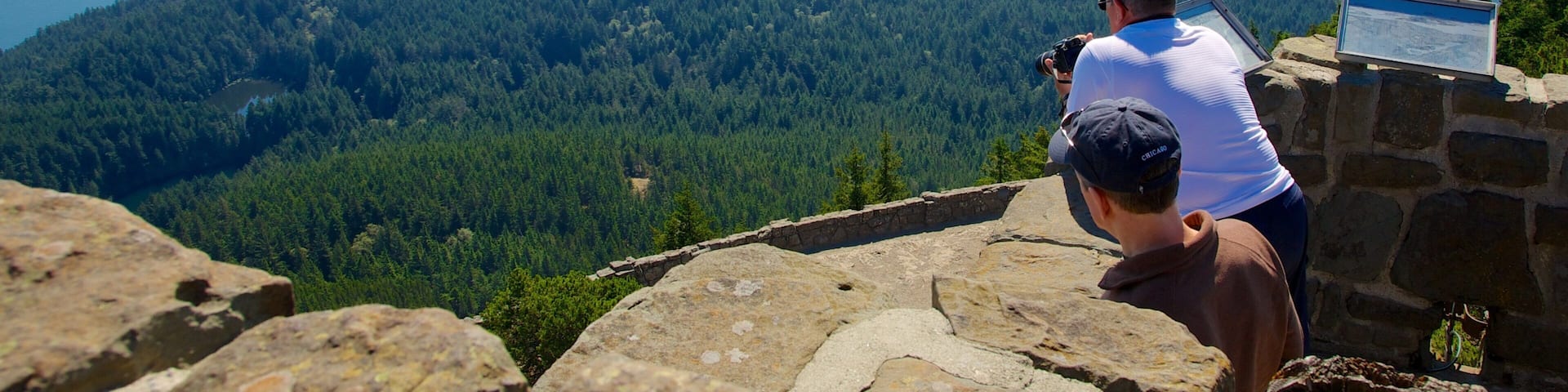 Orcas Island featuring mountains, landscape views and forest scenes