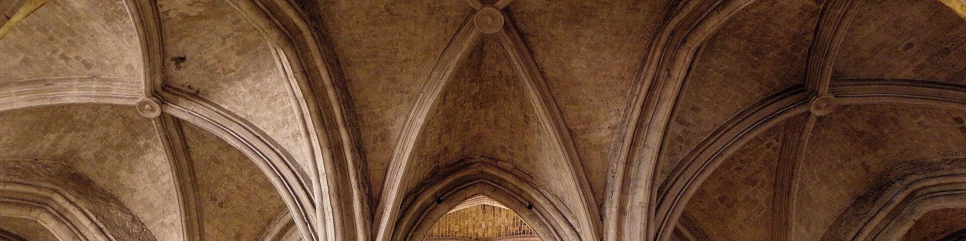 Voûtes du déambulatoire de la Cathédrale Saint-Jean-Baptiste de Bazas (33).