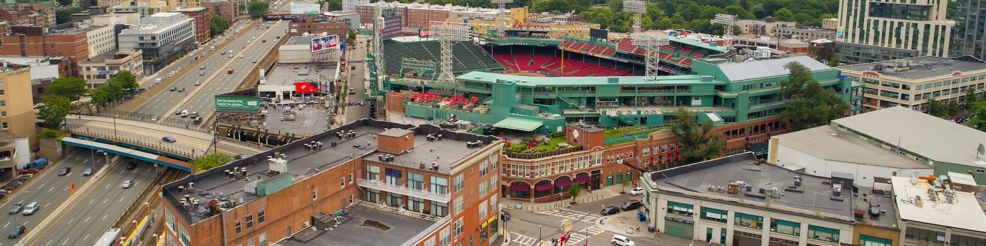 Aerial image of Fenway Park