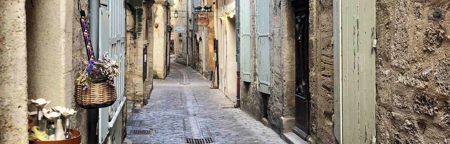 Street of Pézenas in the south of France