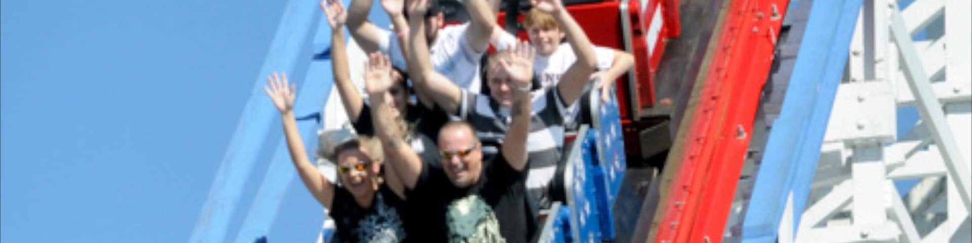 Six Flags Over Georgia showing rides