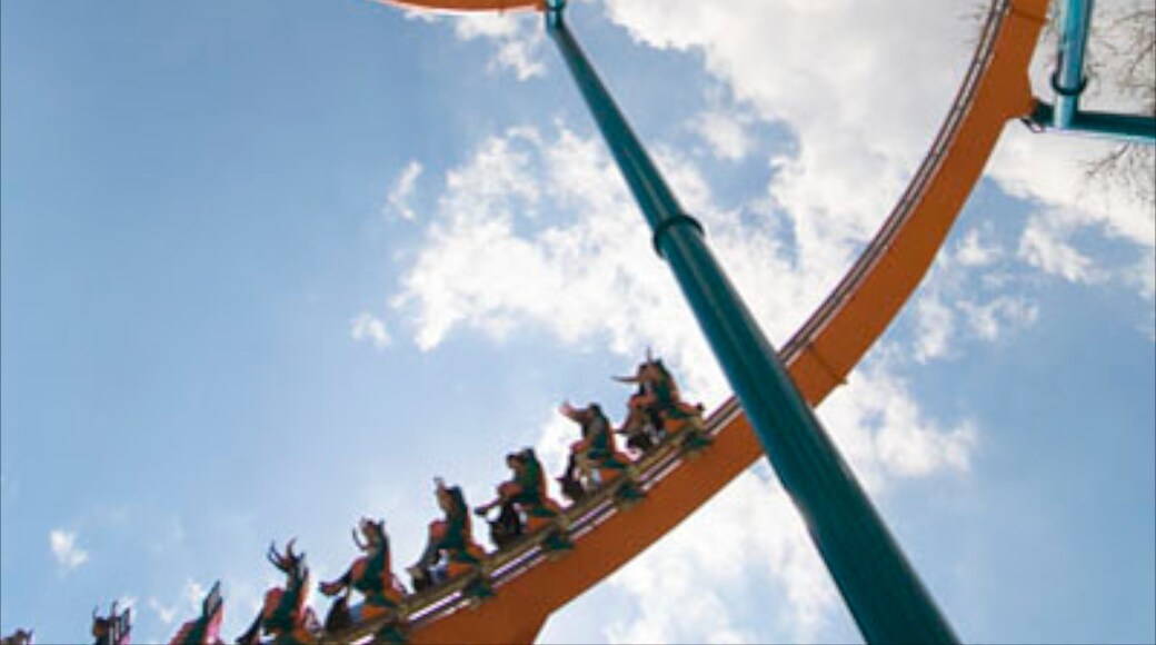 Six Flags Over Georgia showing rides