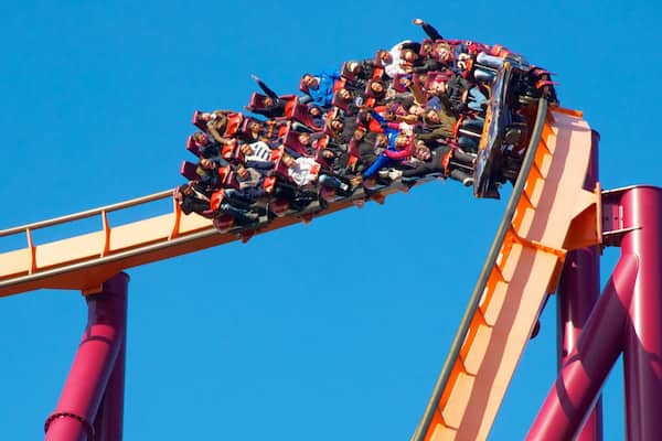 Six Flags Great America featuring rides