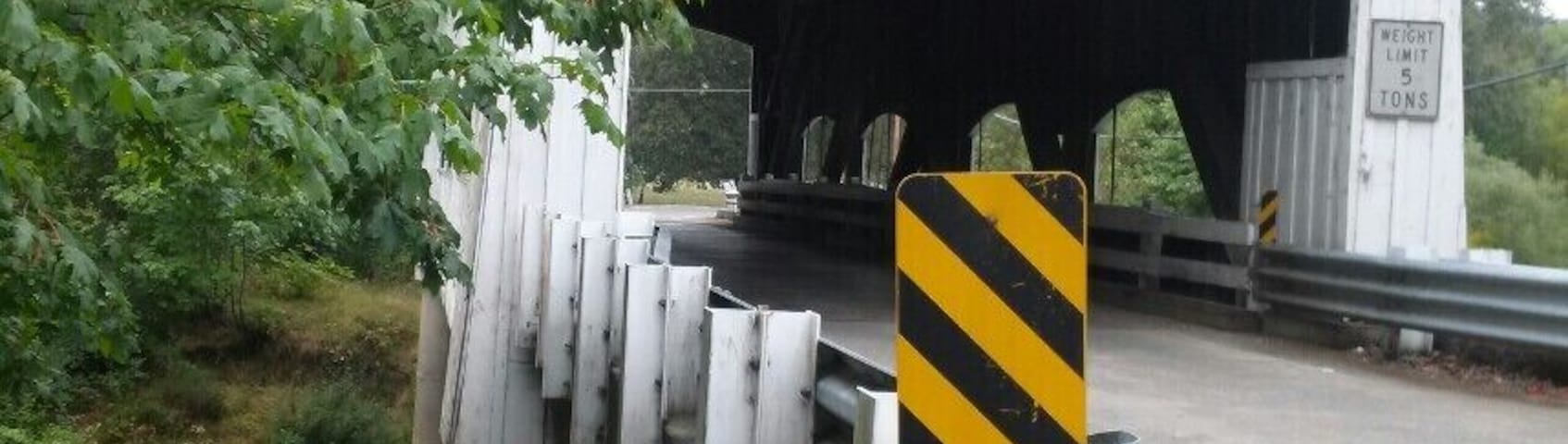 An old covered bridge less than two miles off Highway 138. Worth a quick detour.