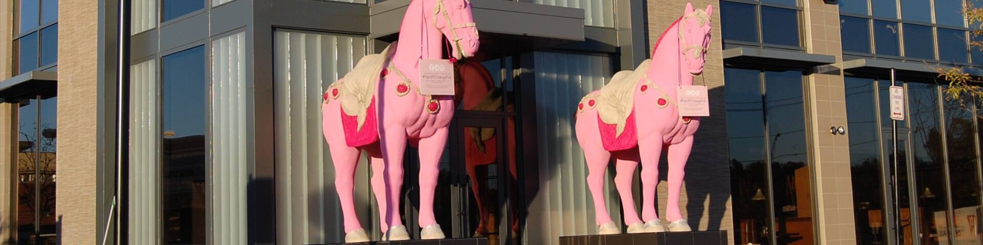 Mahwah - Nanuet showing signage and outdoor art