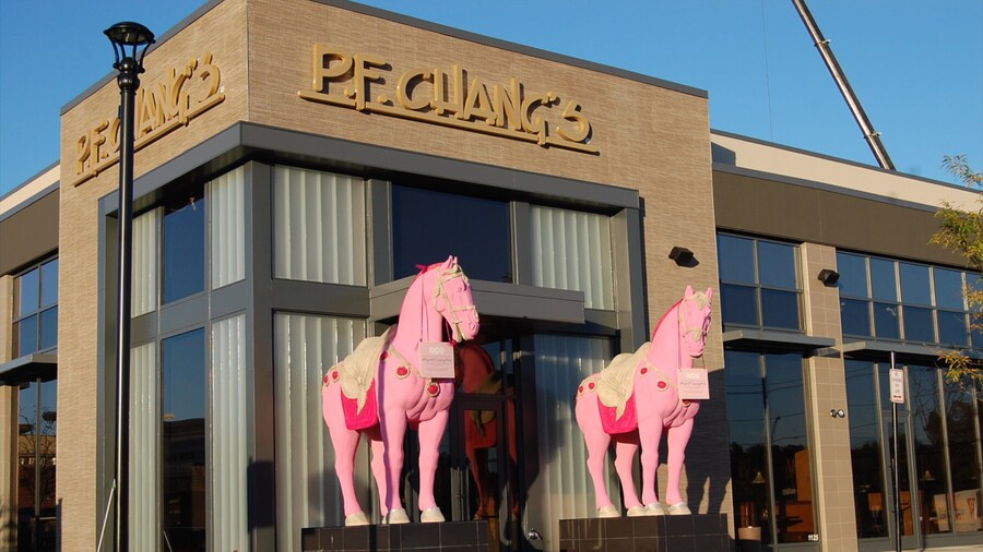 Mahwah - Nanuet showing signage and outdoor art