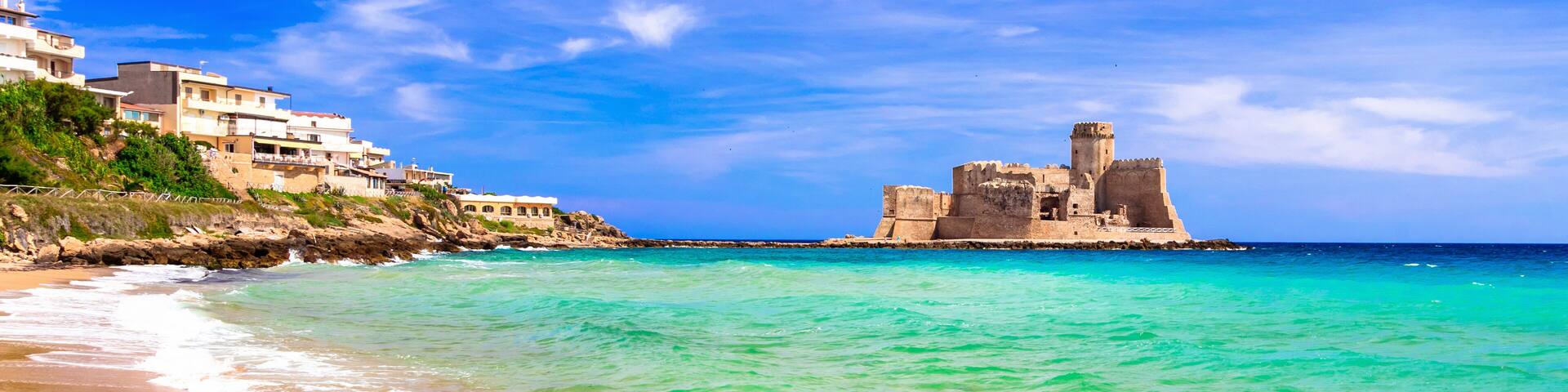 Le Castella .Isola di Capo Rizzuto - beaches and castles of Calabria, Italy