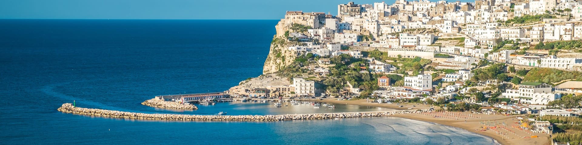 Peschici, the beautiful town in the Apulia region, south of Italy