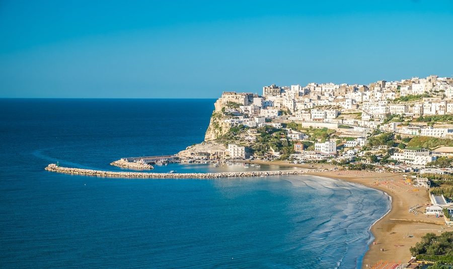 Peschici, the beautiful town in the Apulia region, south of Italy