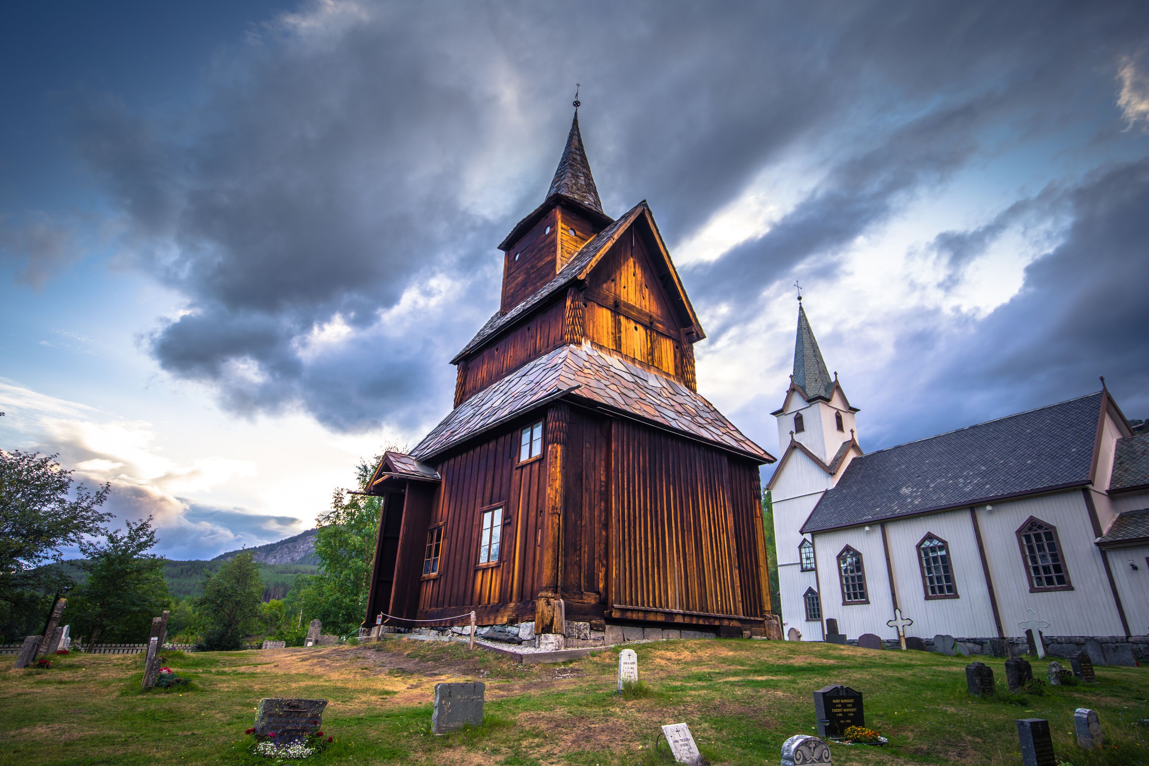 Torpo Stave Church - July 30, 2018: The Torpo Stave Church in Norway