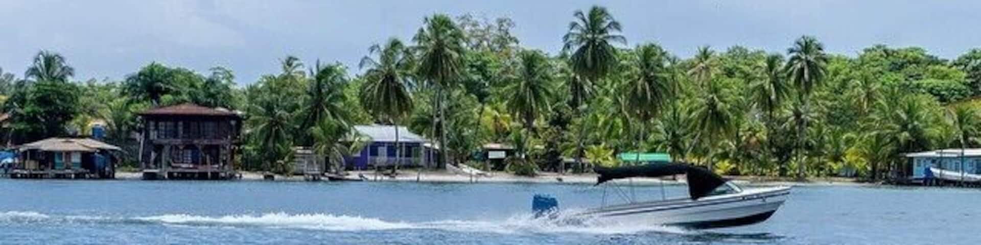 Bocas del toro has a laid back atmosphere with great views and boats everywhere! #panama #bocasdeltoro #bocas #travelingtheworld #thetwohobos #nature #waterlife #caribbeanlife #island #naturelovers #travelphotography #islandlife #laidback #wonderful_places