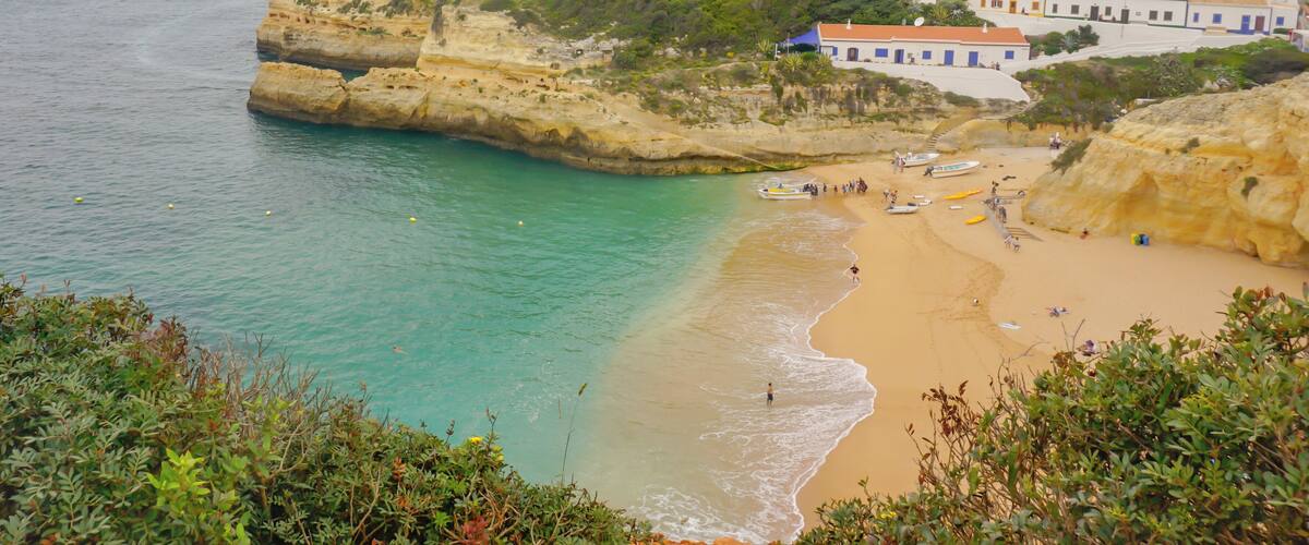 This is the entrance to the Benagil caves, some of the most beautiful nature landscapes in Algarve.