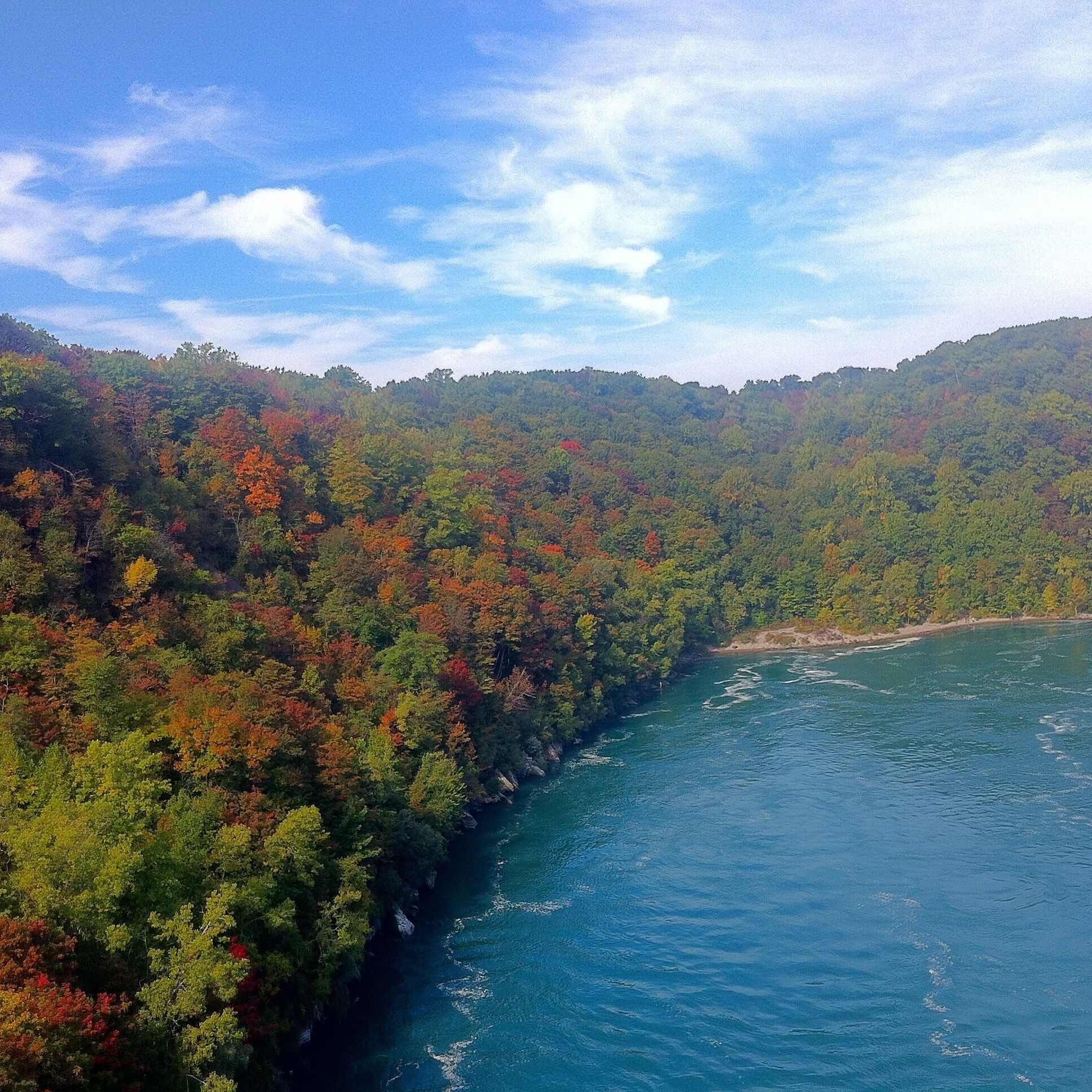 Fall in Niagara gorge.,