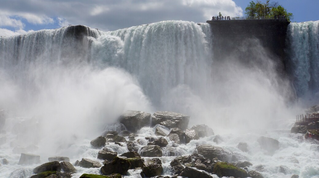 Experiencing the power of Rainbow Falls, Niagara, Ontario, Canada (May 2015).