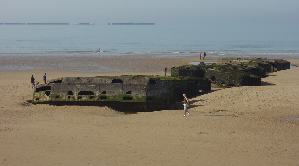 Normandy, traces of D-day
At low tide you can discover scattered remains of âMulberry Bâ, the artificial harbour built at Arromanches. Mulberry B remained the major supply port to the Allied Armies, until the Port of Antwerp (Belgium) was re-opened in November 1944. #D_day_Normandy