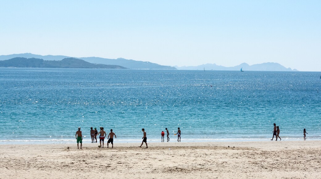 Silgar beach at Sanxenxo city, Pontevedra, Galicia, Spain