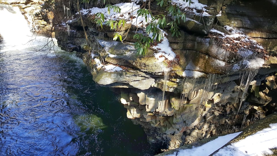 In the gorge at Nay Aug Park #water #icicles #gorge #parks