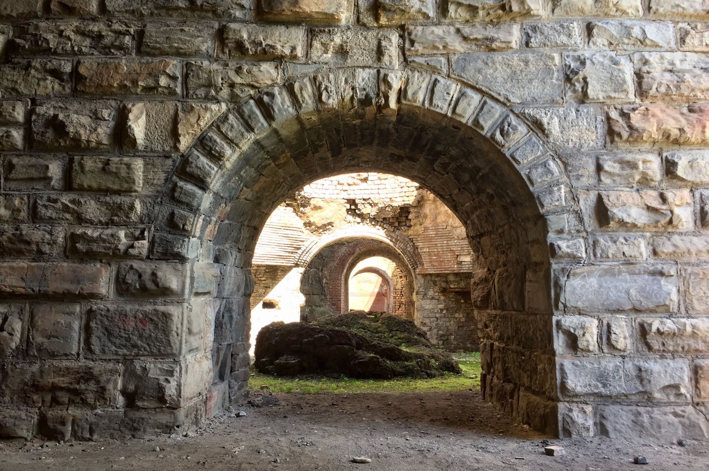 Interior of the Scranton Iron Furnaces. 