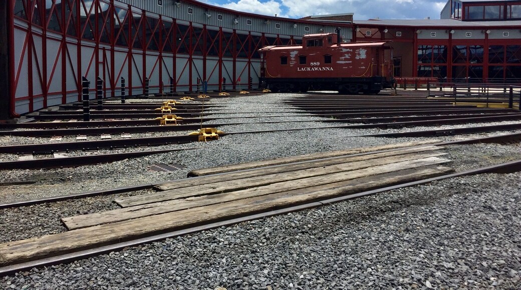 The remains of the 1902 roundhouse used to service and maintain steam locomotives. It has been preserved as part of this wonderful National Park site.