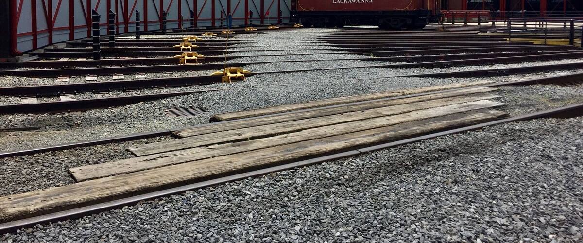 The remains of the 1902 roundhouse used to service and maintain steam locomotives. It has been preserved as part of this wonderful National Park site.