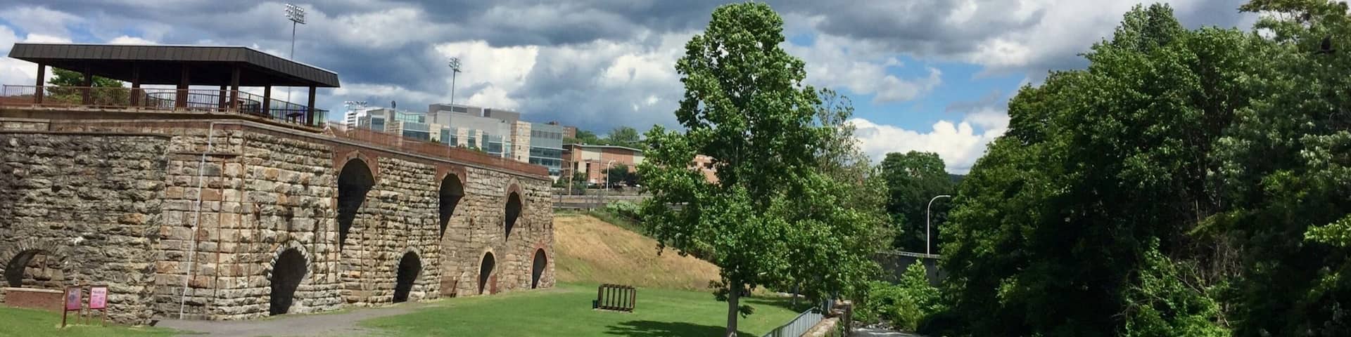 Dating between 1841 and 1854 this furnaces used the local products, coal, iron and limestone to create steel.