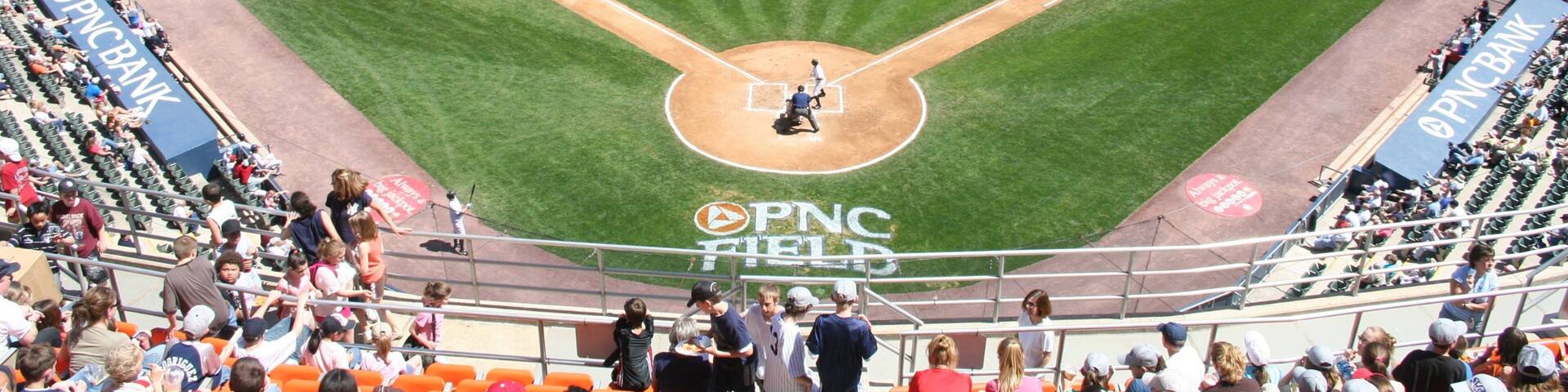 Scranton showing a sporting event as well as a large group of people