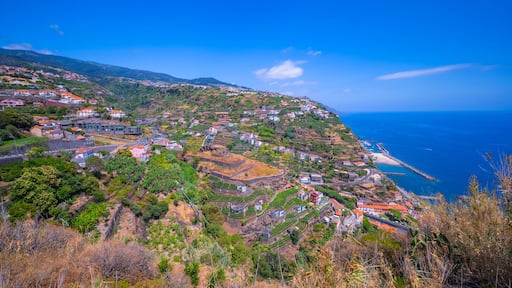 Panoramic View of Calheta from High Viewpoint, Madeira, Portugal, Europe