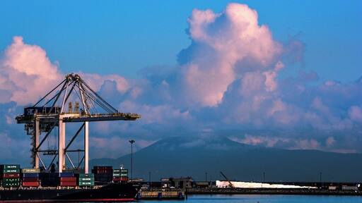 Incredible view from the ferry in Mill Bay