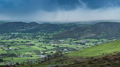 The beautiful scenery of beautiful landscape from the top of Slieve Gullion Forest Park. Photo was taken in Co Armagh, Northern Ireland.