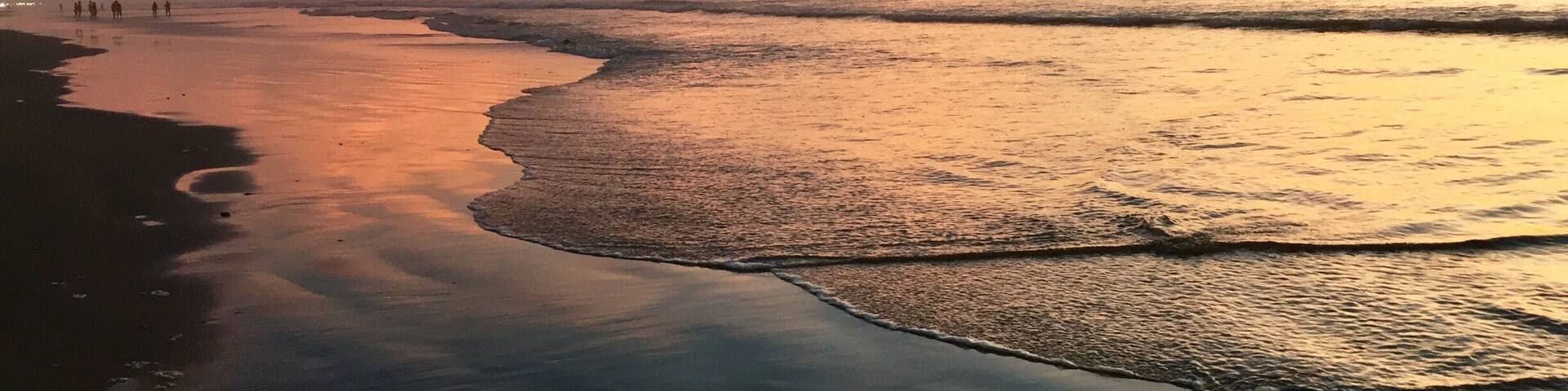 Stunning pink sky tonight.